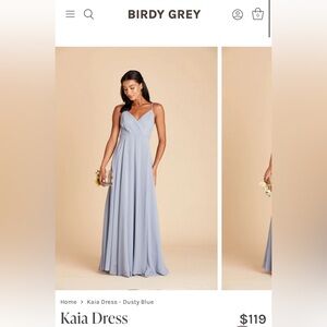 Birdy Grey dusty blue dress size medium.